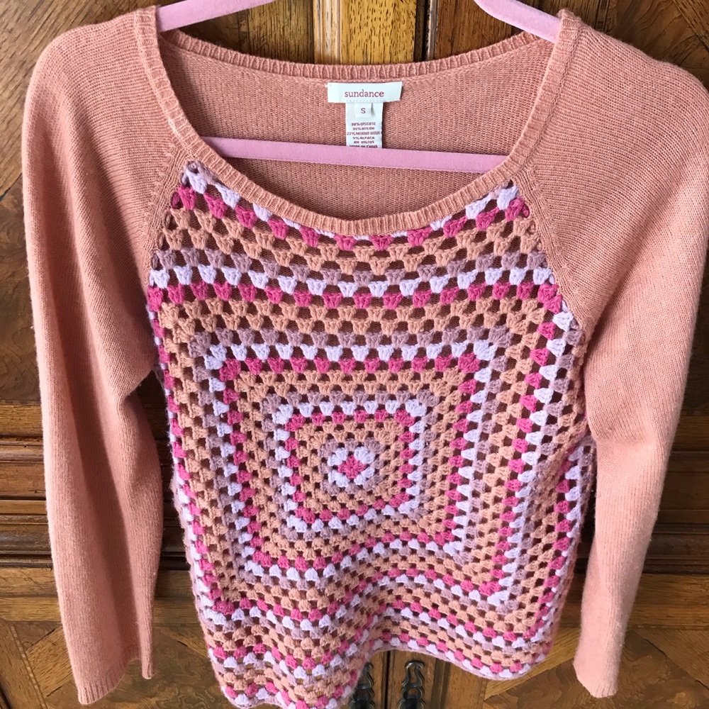 Sundance crocheted sweater